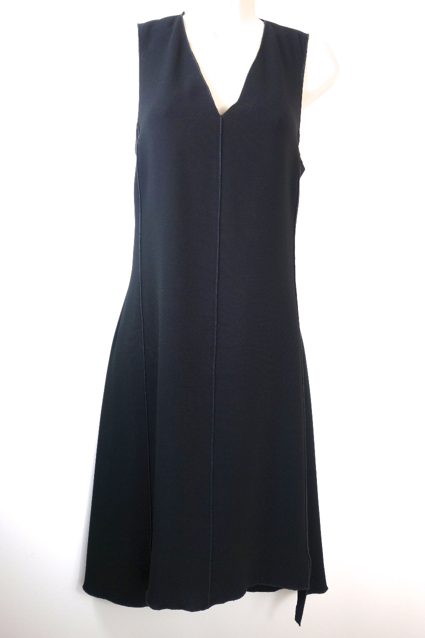 Preowned Rag  Bone Fernanda Dress Size XS Black crepe