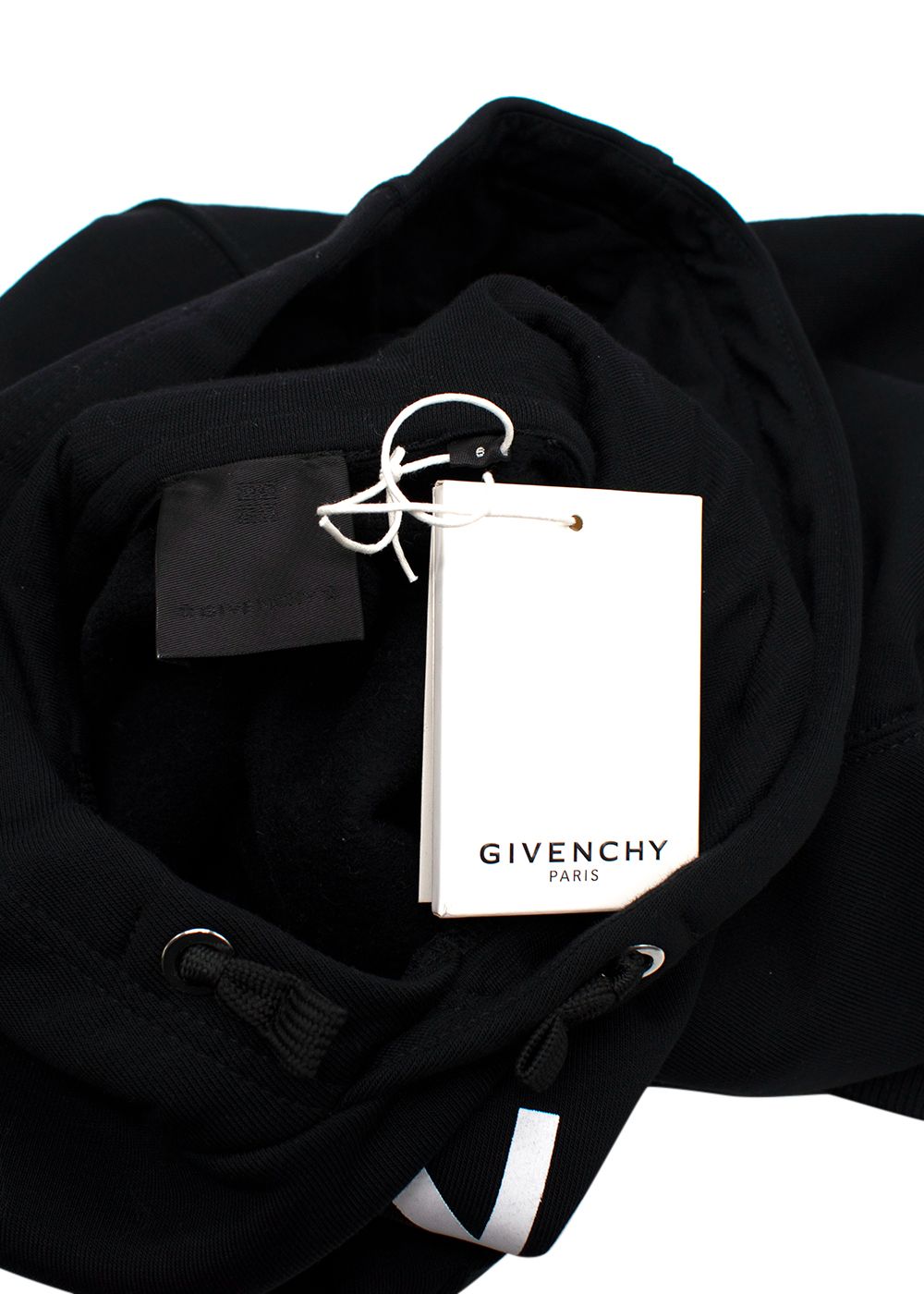 Boys Givenchy Black Logo Star Hoodie Size 6 Years cotton/polyester