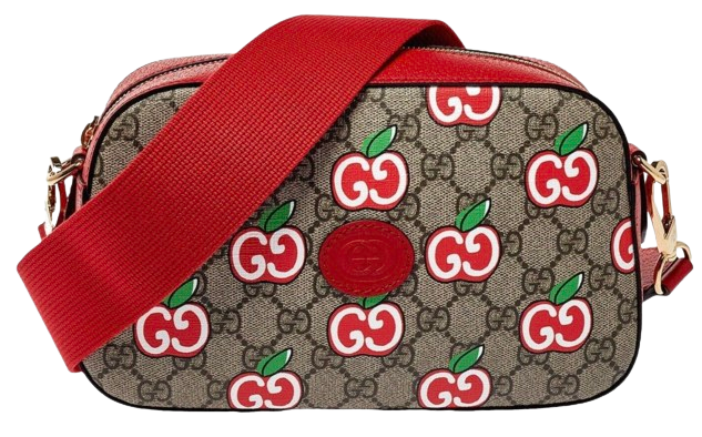 Gucci Apple Monogram Camera Bag red other