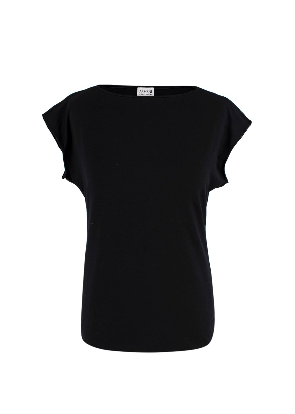 Armani Collezioni Black Sleeveless Top Size M viscose