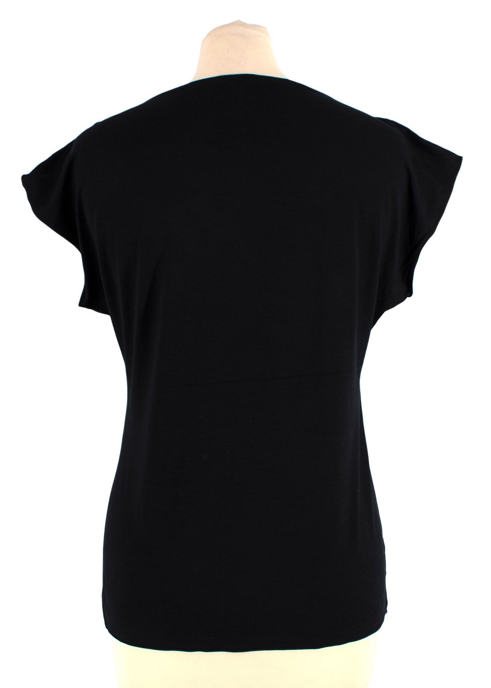 Armani Collezioni Black Sleeveless Top Size M viscose