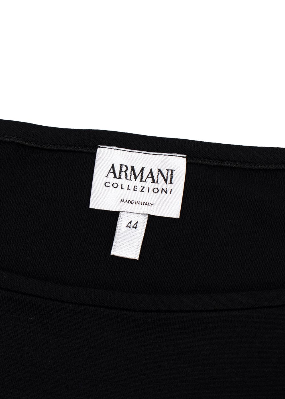 Armani Collezioni Black Sleeveless Top Size M viscose