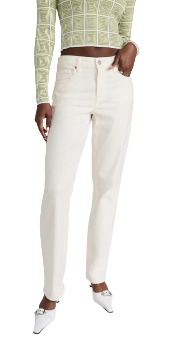 Paige Relaxed Noella White jeans Size M cotton