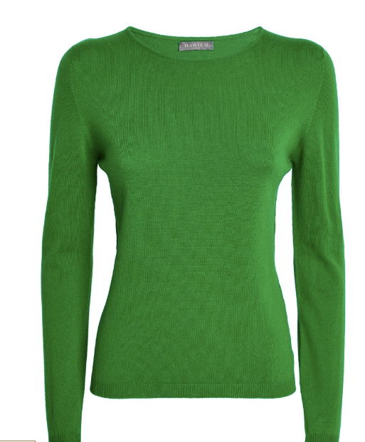 Hawico Green Koslan Cashmere Jumper Size L