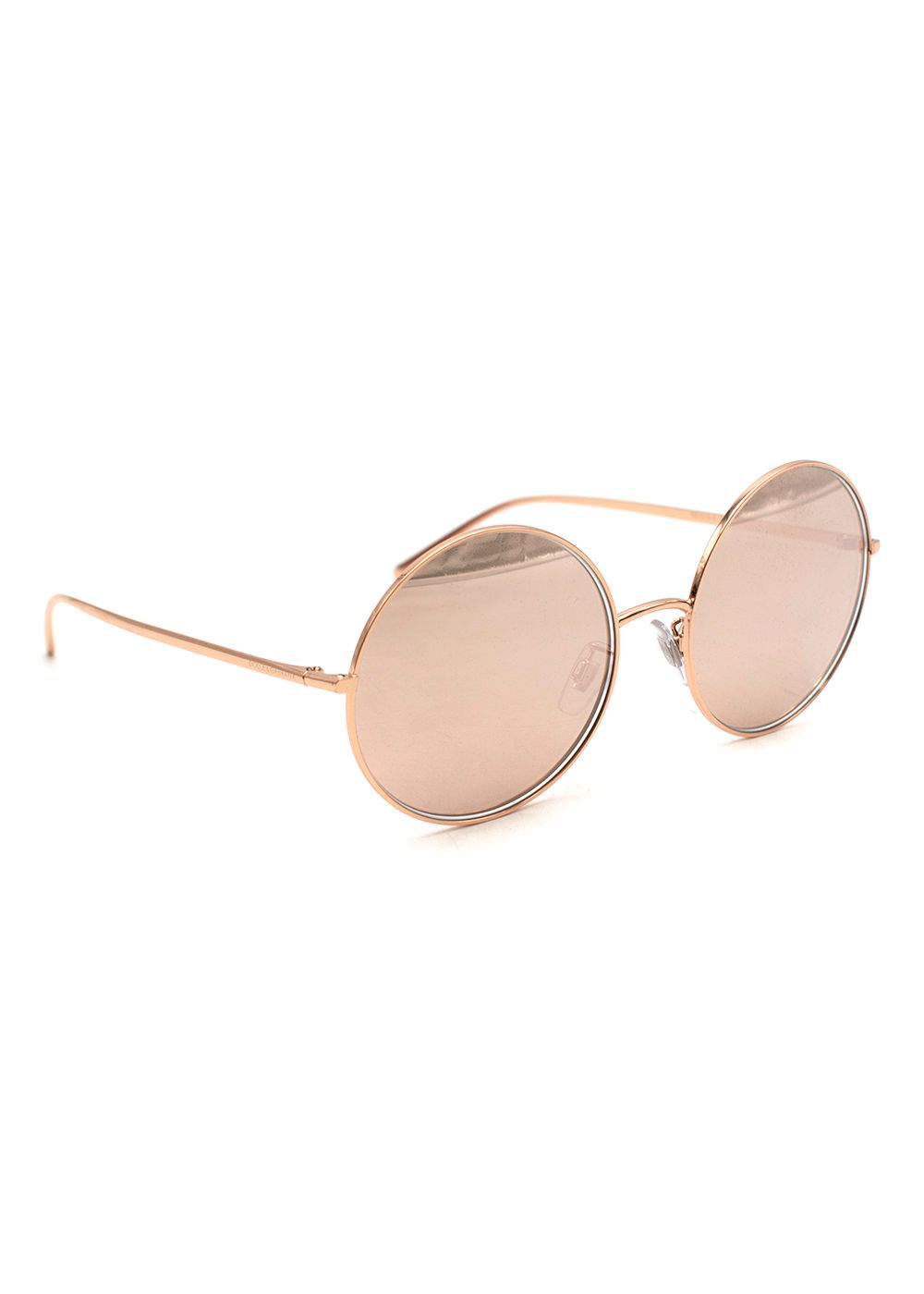 Dolce  Gabbana Gold Edition Timeless Collection Sunglasses gold pink metal