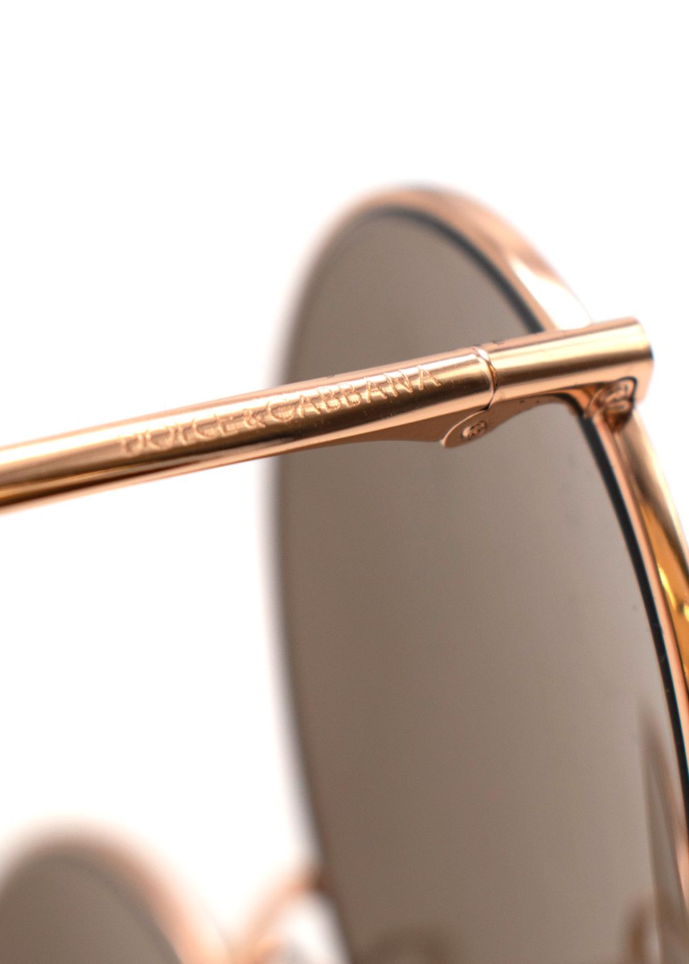 Dolce  Gabbana Gold Edition Timeless Collection Sunglasses gold pink metal