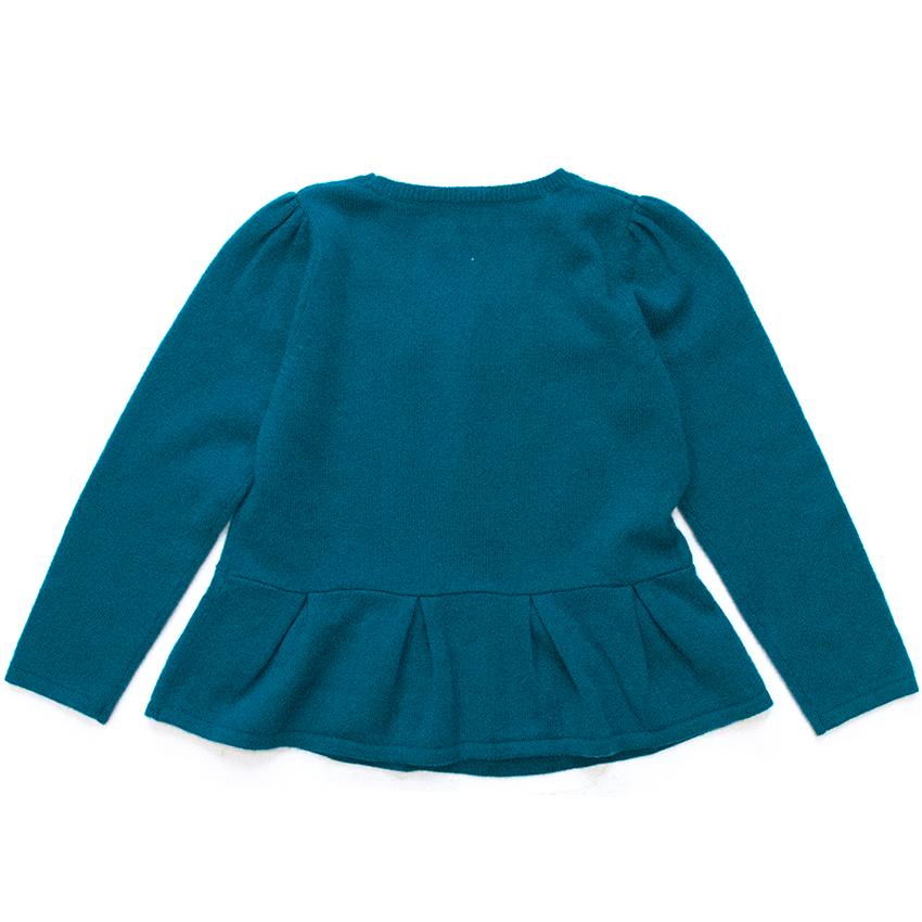 Boys Preowned Marie Chantel girl's petrol blue jumper cashmere