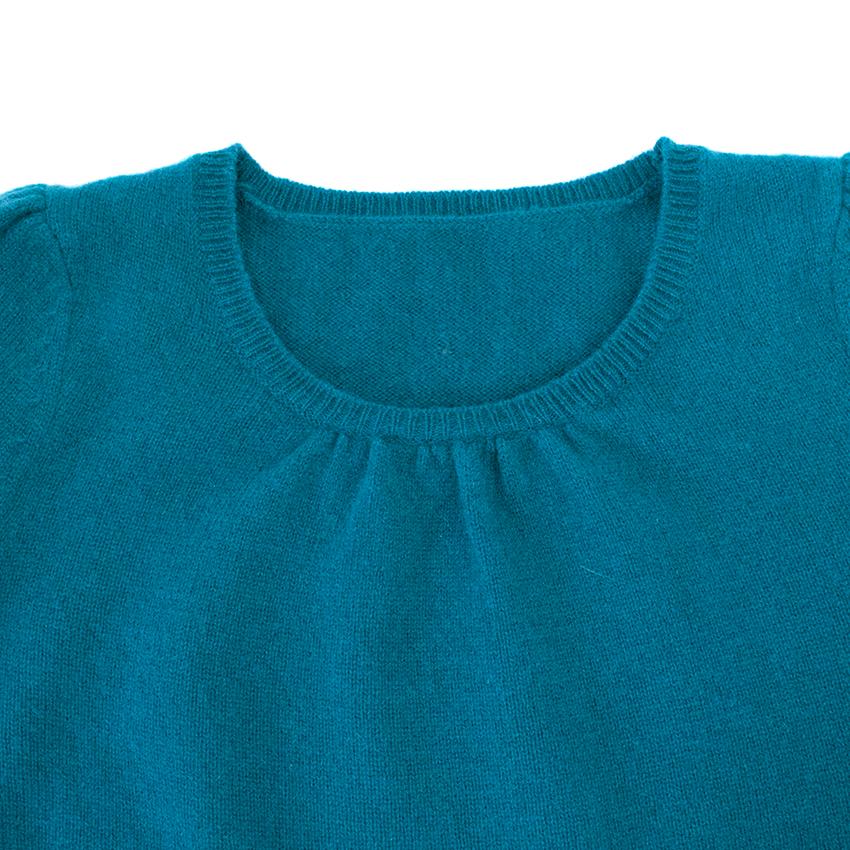 Boys Preowned Marie Chantel girl's petrol blue jumper cashmere