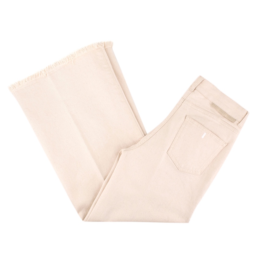 Stella McCartney Beige Contrast Panel Wide-leg Jeans Size 27/69