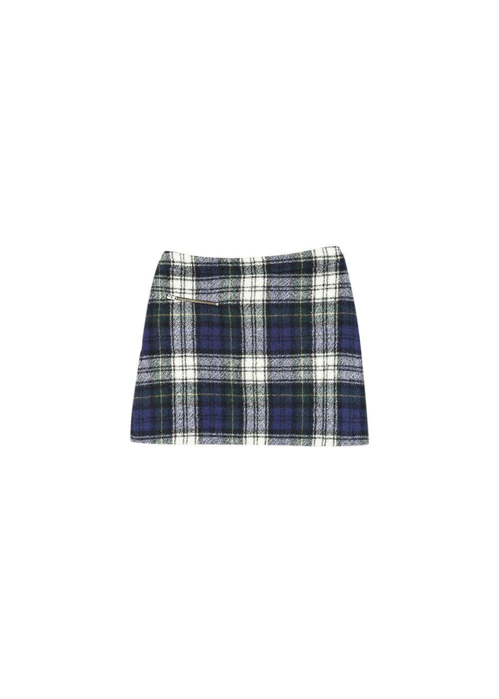 Boys Bonpoint Kids S Blue Plaid Skirt Size 10 Years + Navy wool