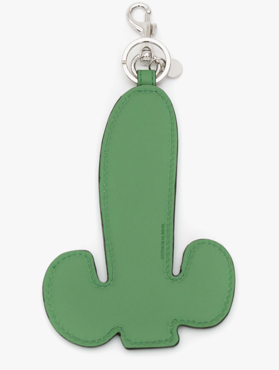 Men's JW Anderson Leather Cactus Green Keyring