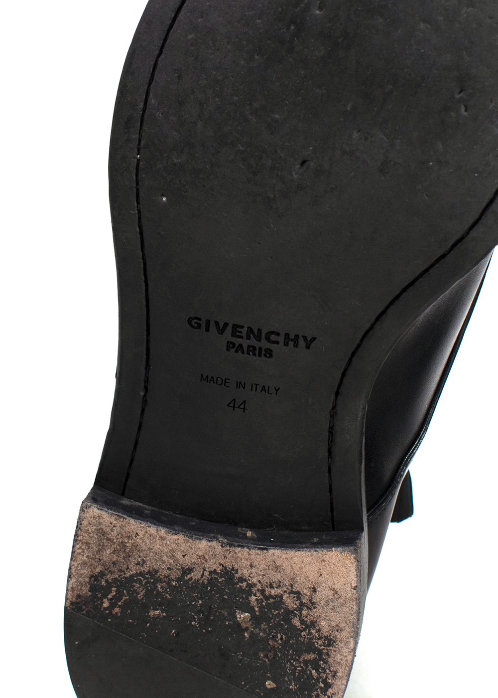 Men's Preowned Givenchy Black Leather Dress Shoes Size 44