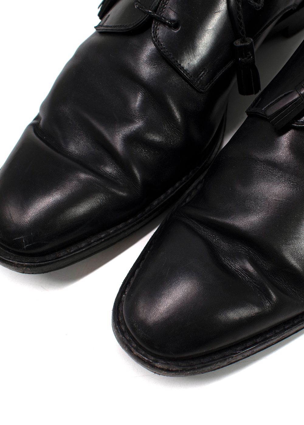 Men's Preowned Givenchy Black Leather Dress Shoes Size 44