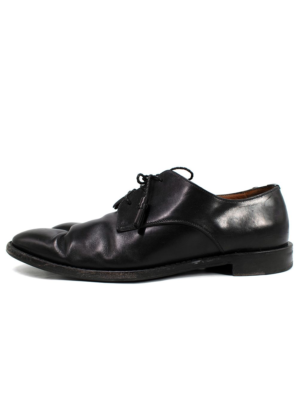 Men's Preowned Givenchy Black Leather Dress Shoes Size 44