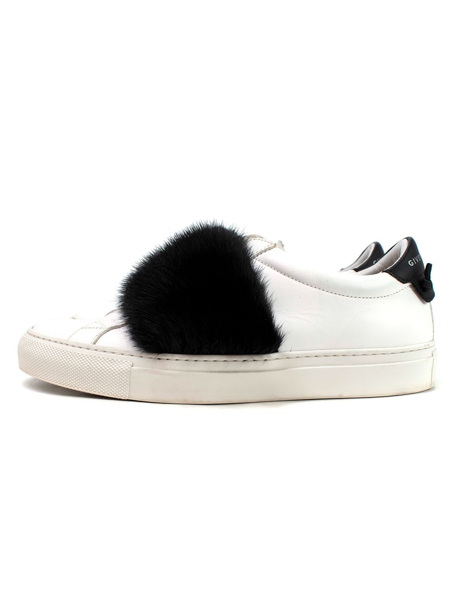 Givenchy White  Black Mink Urban Knots Trainers Size 36