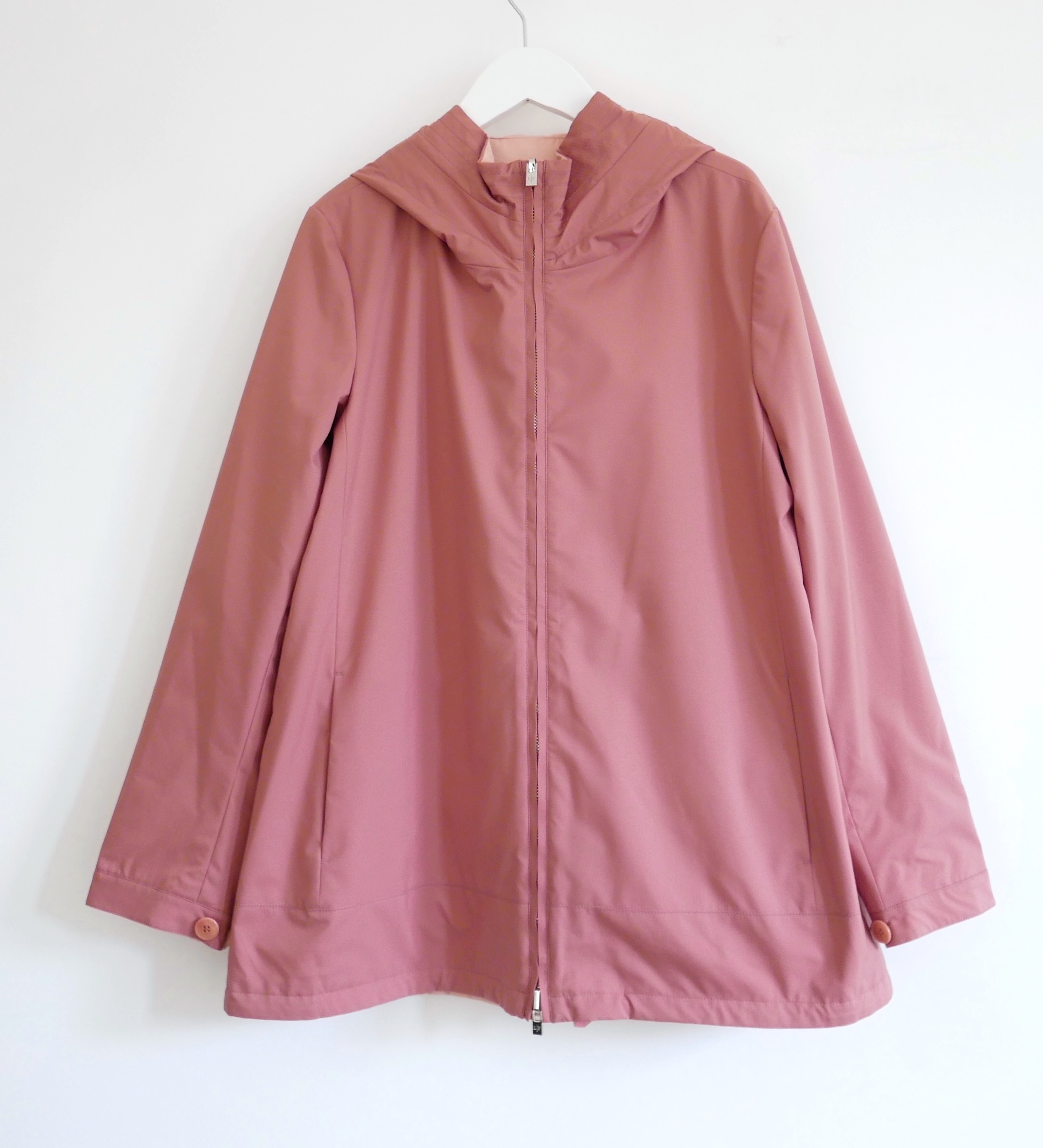 Loro Piana Pink Reversible Ashton Anorak Jacket Size S polyester/silk