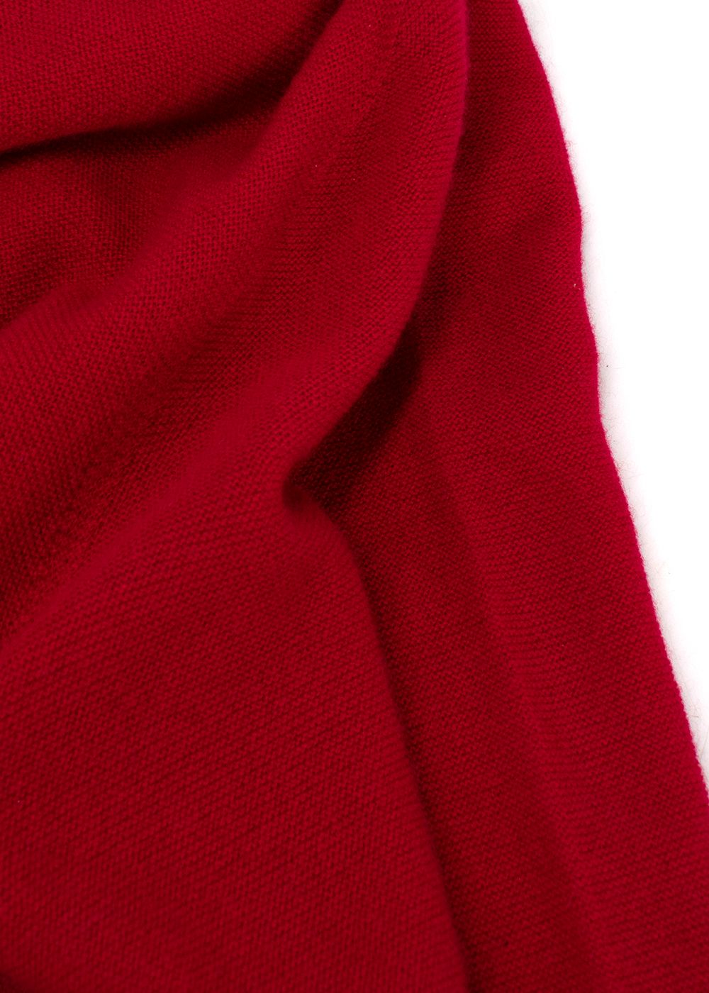 Preowned Marina Rinaldi Red Cashmere Jumper Size L