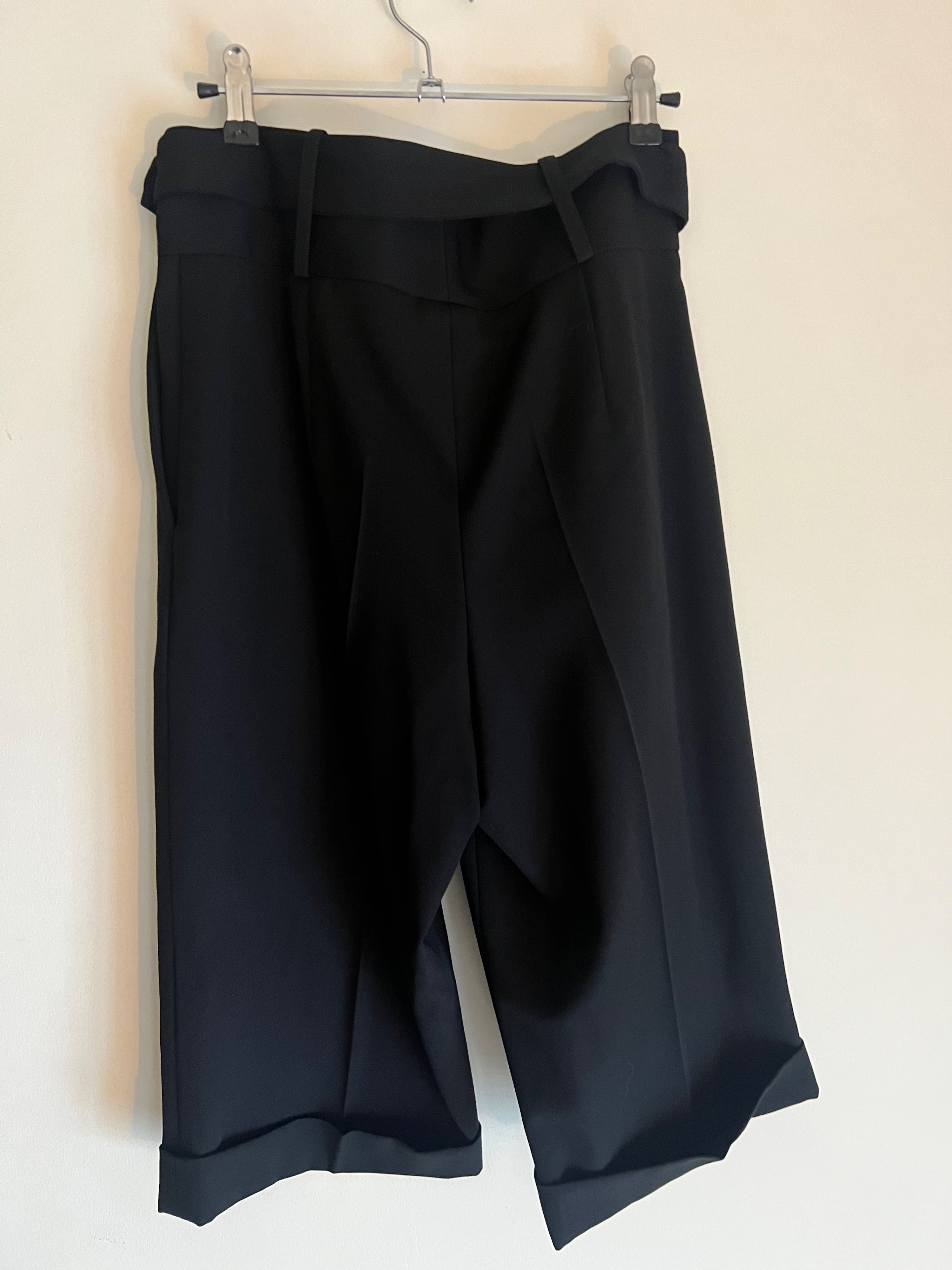 Saint Laurent Black Wool High Waist Pants Size M