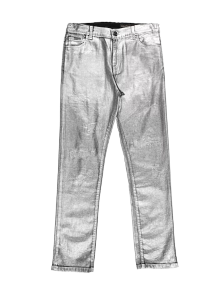 Boys Dolce  Gabbana Kid's Silver Jeans Size 4 Years cotton/elastane