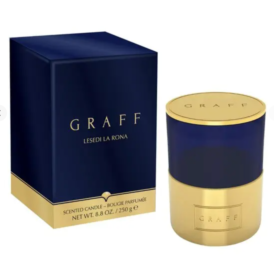 Men's Graff Lesedi La Rona Navy Scented Candle, 250g blue candle