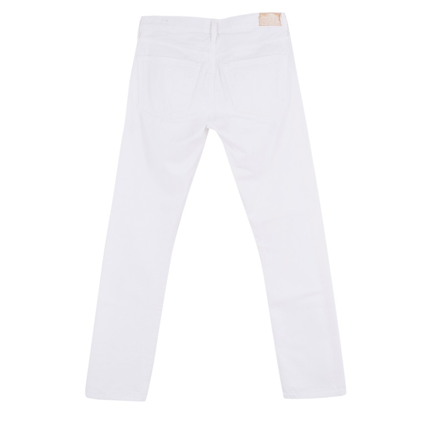 Preowned Citizens of Humanity Agnes Mid-rise Slim Straight Jeans Size 25/63 White cotton