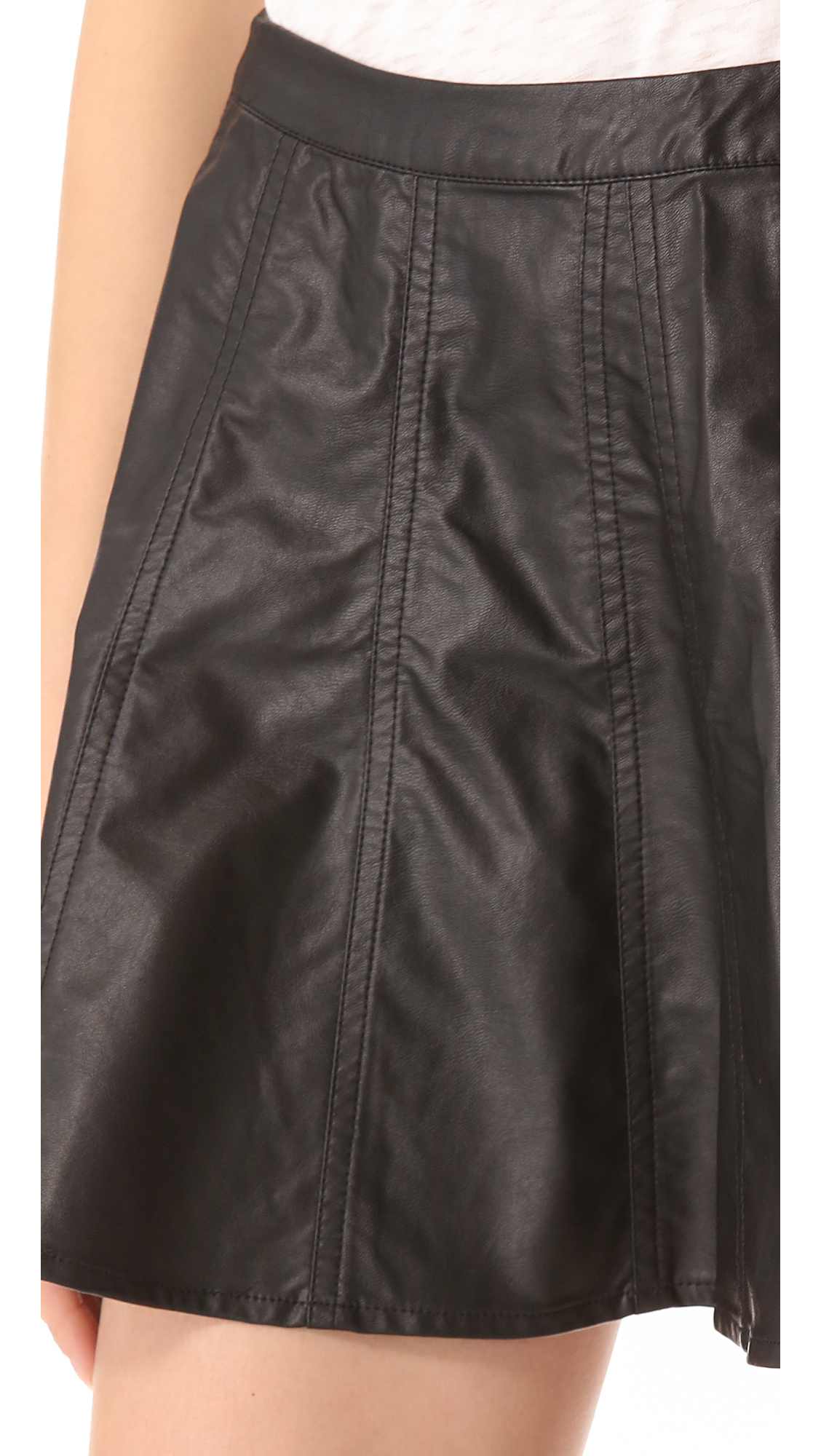 Townsen Faux Leather skirt Size S Black