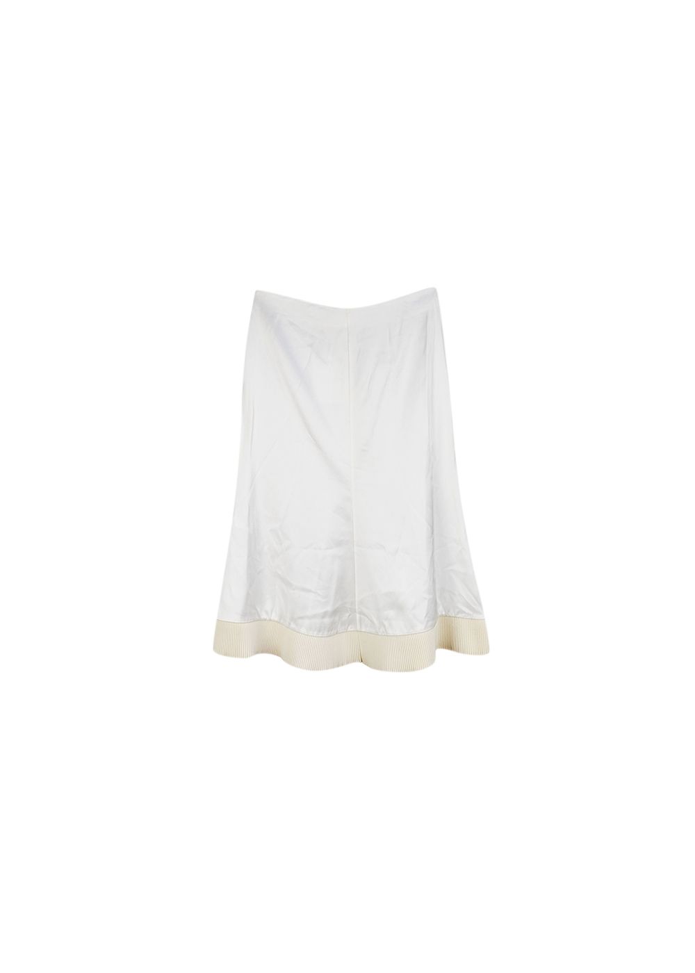 Victoria Beckham White fit  flare skirt Size XXS viscose