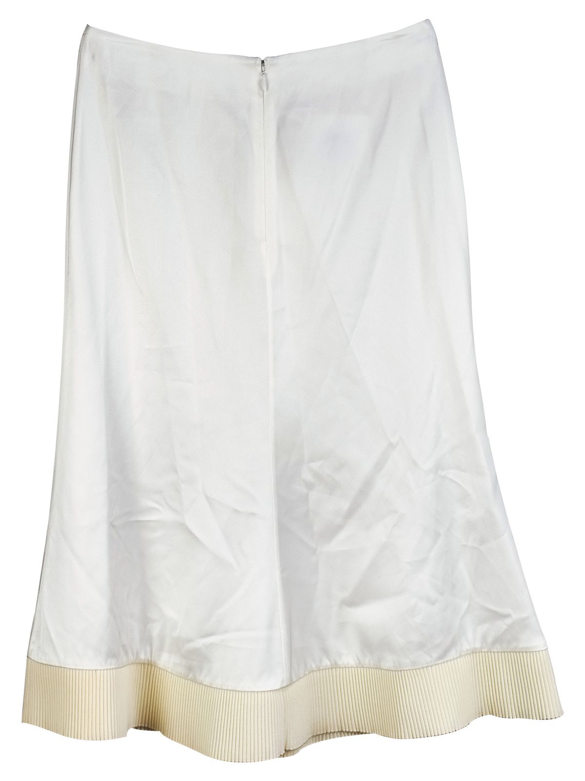 Victoria Beckham White fit  flare skirt Size XXS viscose