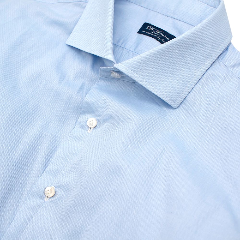 Men's Preowned Davino Blue shirt cotton