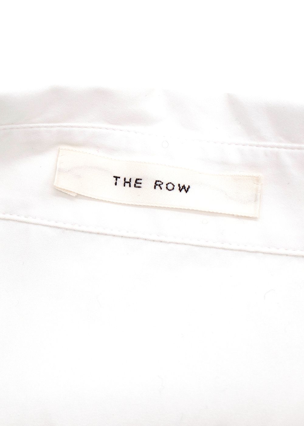 Men's Preowned The Row White Cotton Lukre Shirt Size S