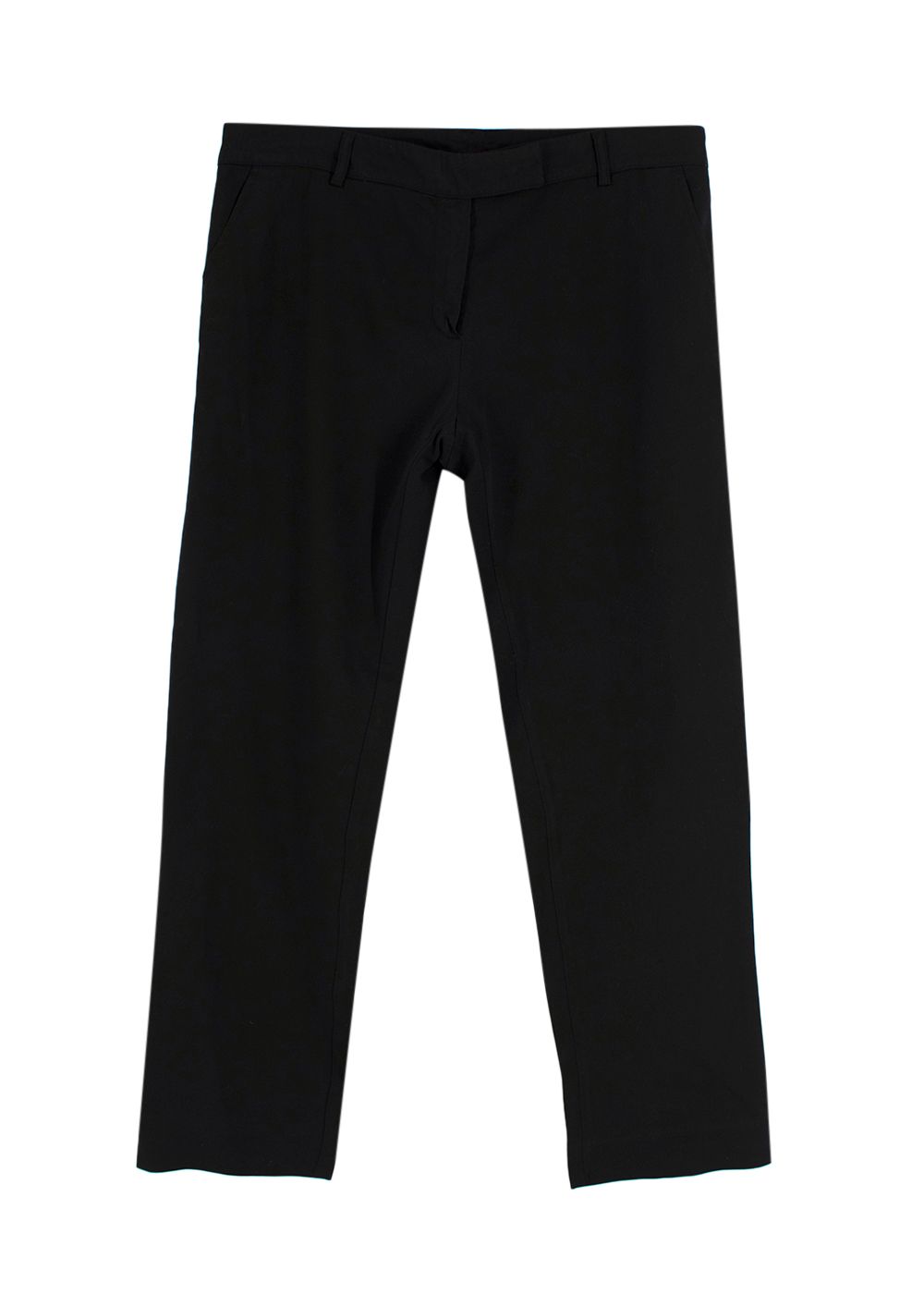 Men's Battistoni Black Cotton Tailored Trousers Size 32