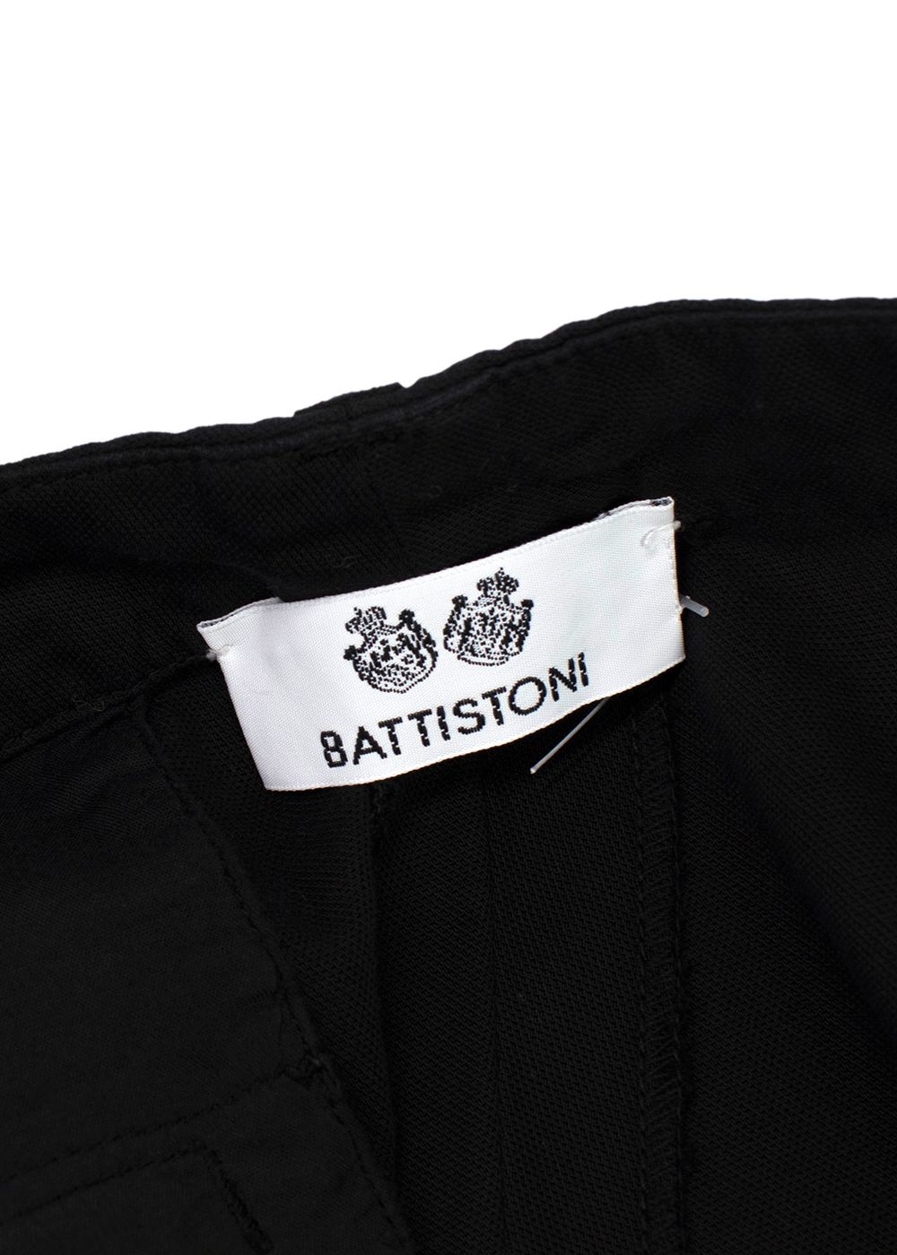 Men's Battistoni Black Cotton Tailored Trousers Size 32