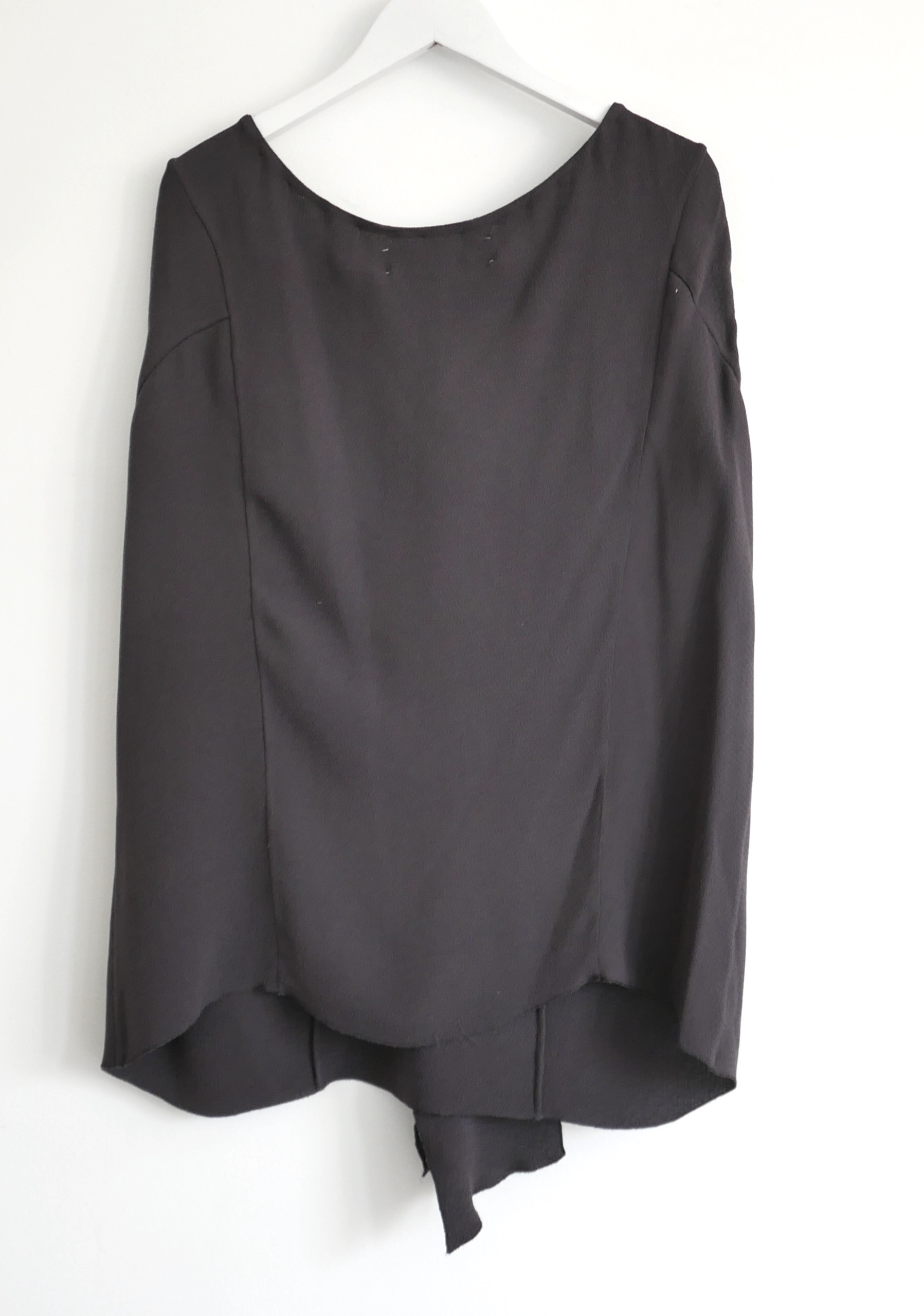 Preowned Marni Black Silk Draped Sleeveless Top Size S grey