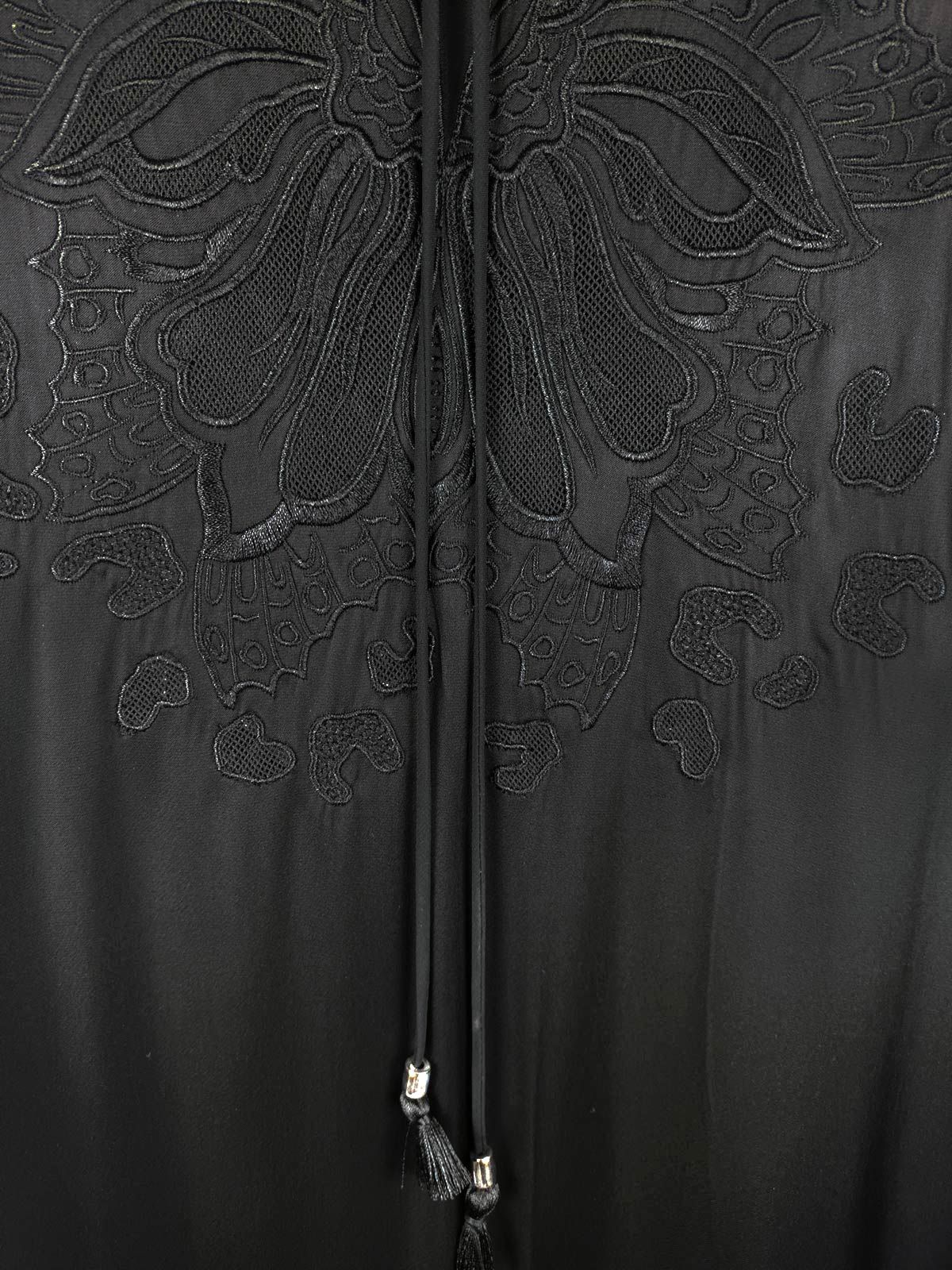 Just Cavalli Black Embroidered Mini Dress Size XS viscose