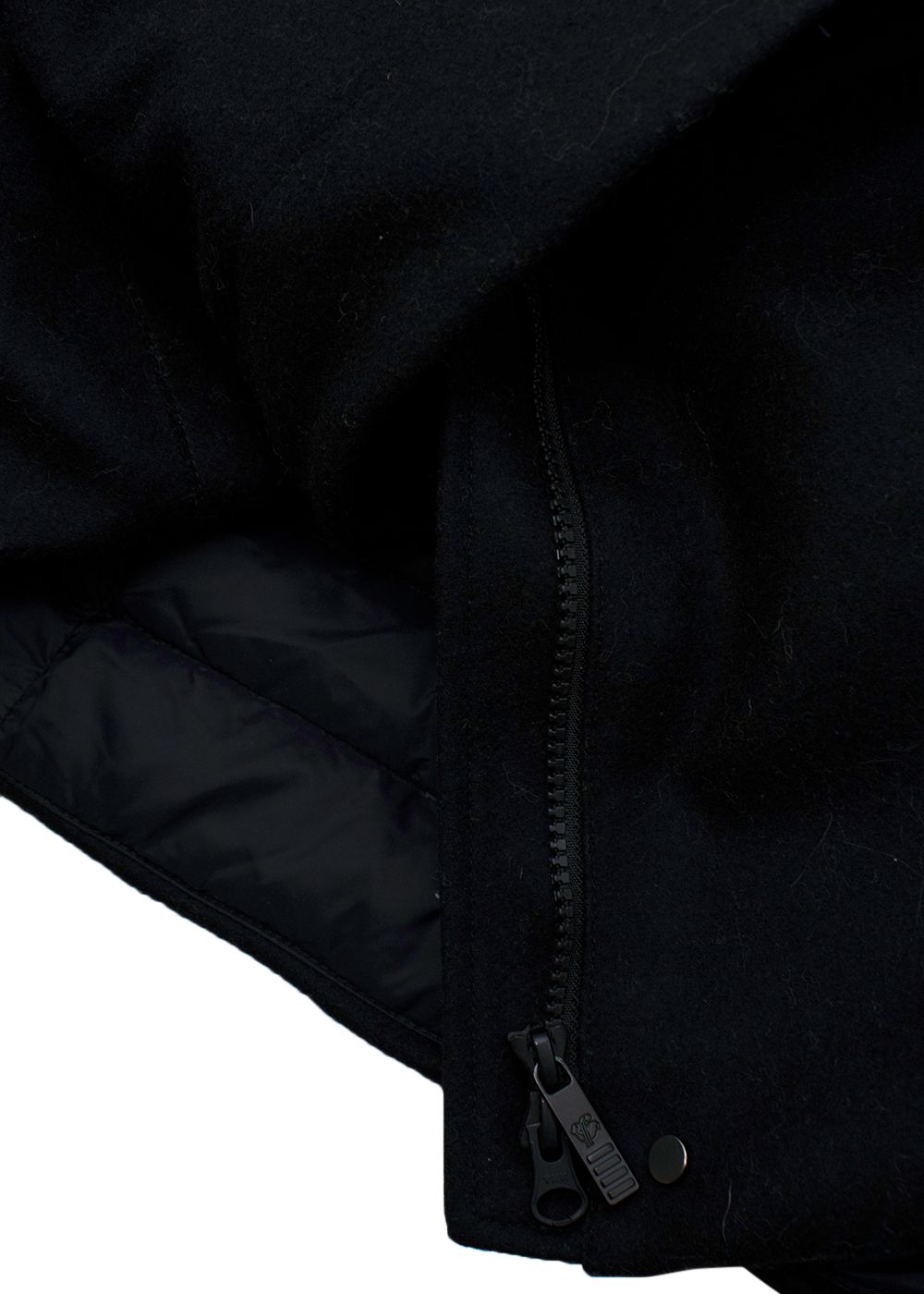 Fusalp Wool Black Down Jacket Size XS