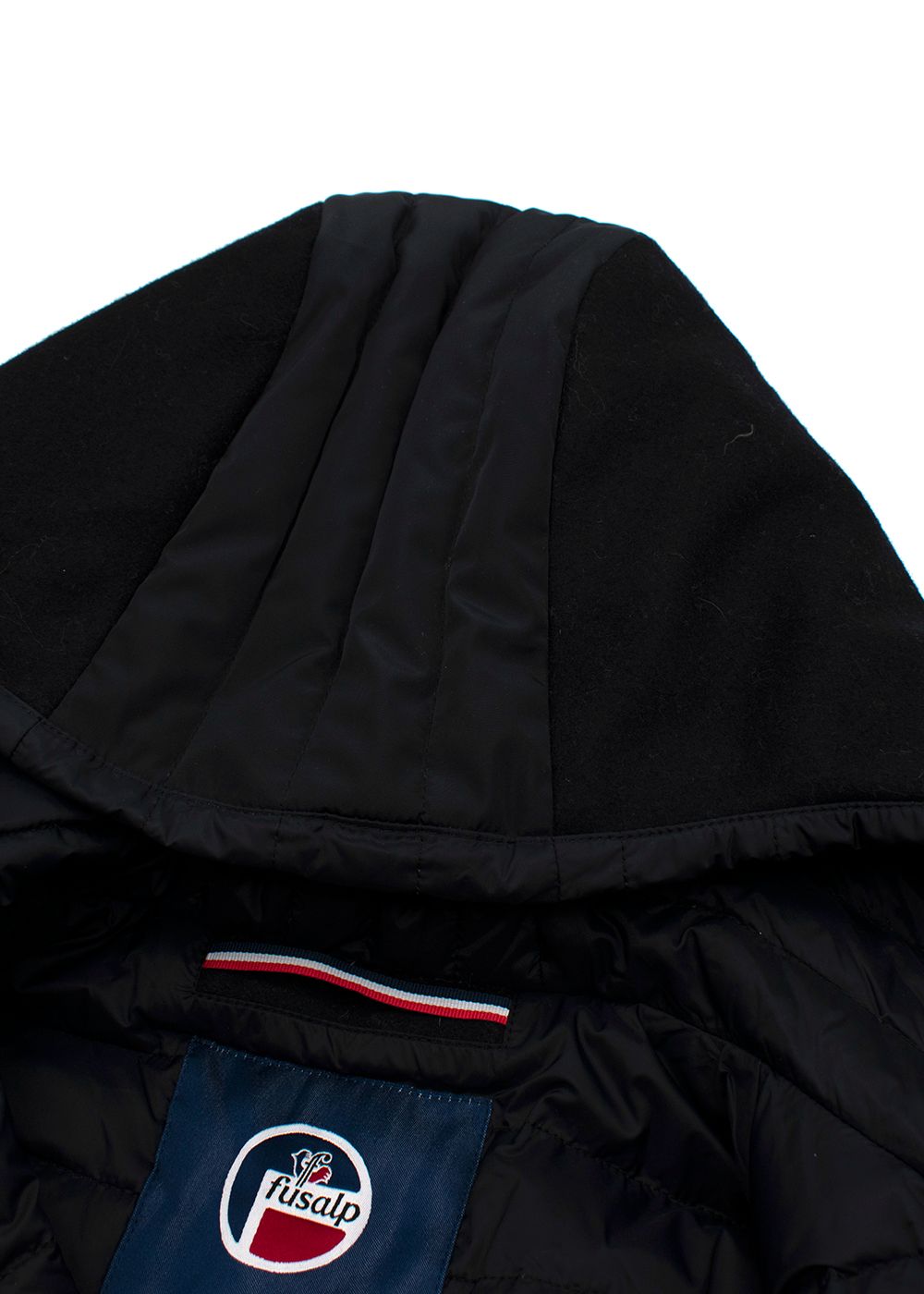 Fusalp Wool Black Down Jacket Size XS