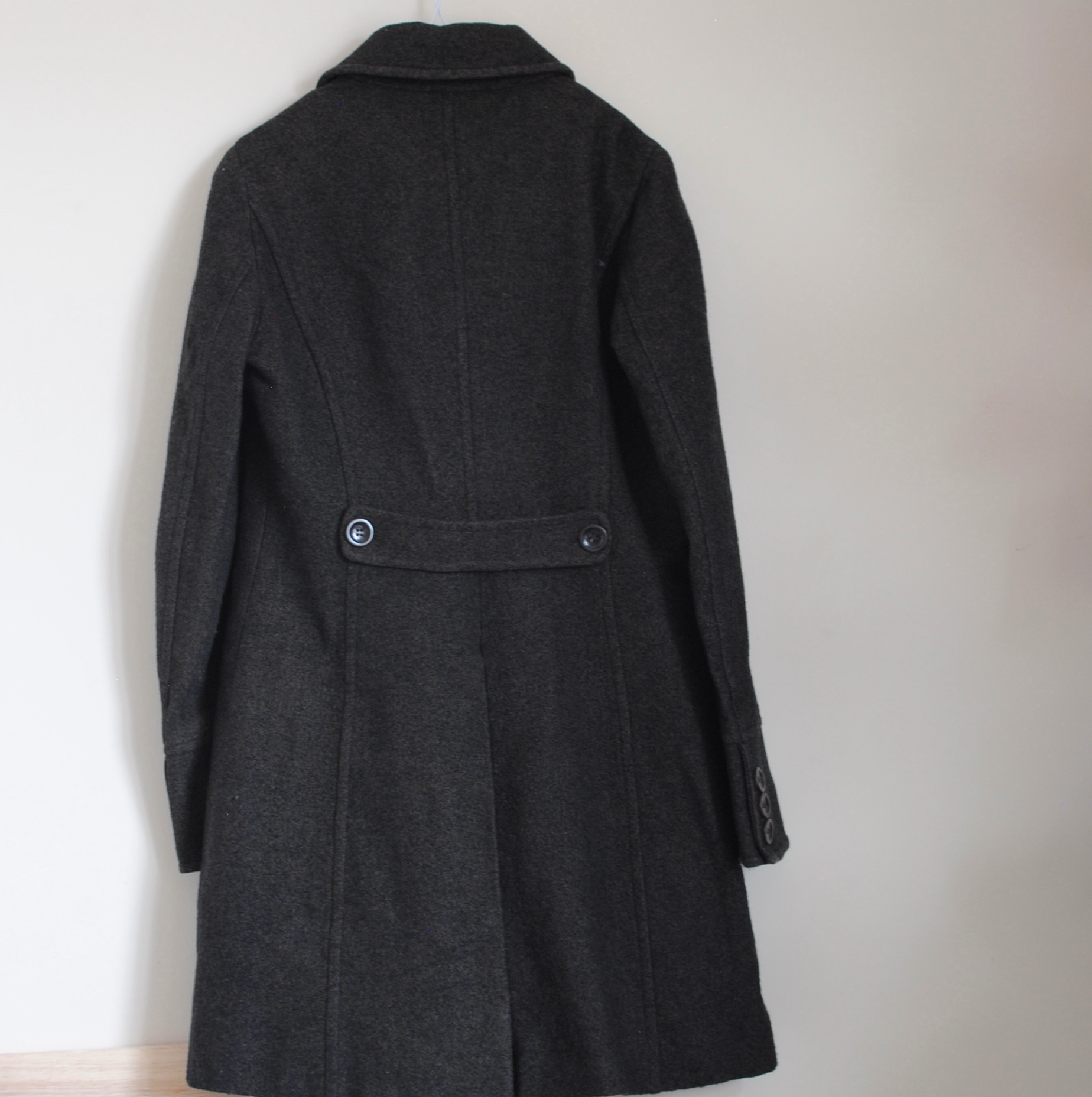 Preowned Max Mara Double Breasted Wool Blend Coat Size M brown