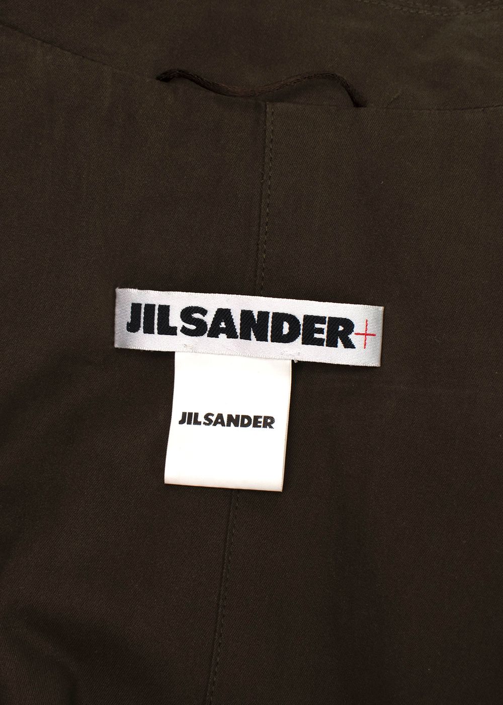 Jil Sander Khaki Double Breasted Trench Coat Size M cotton