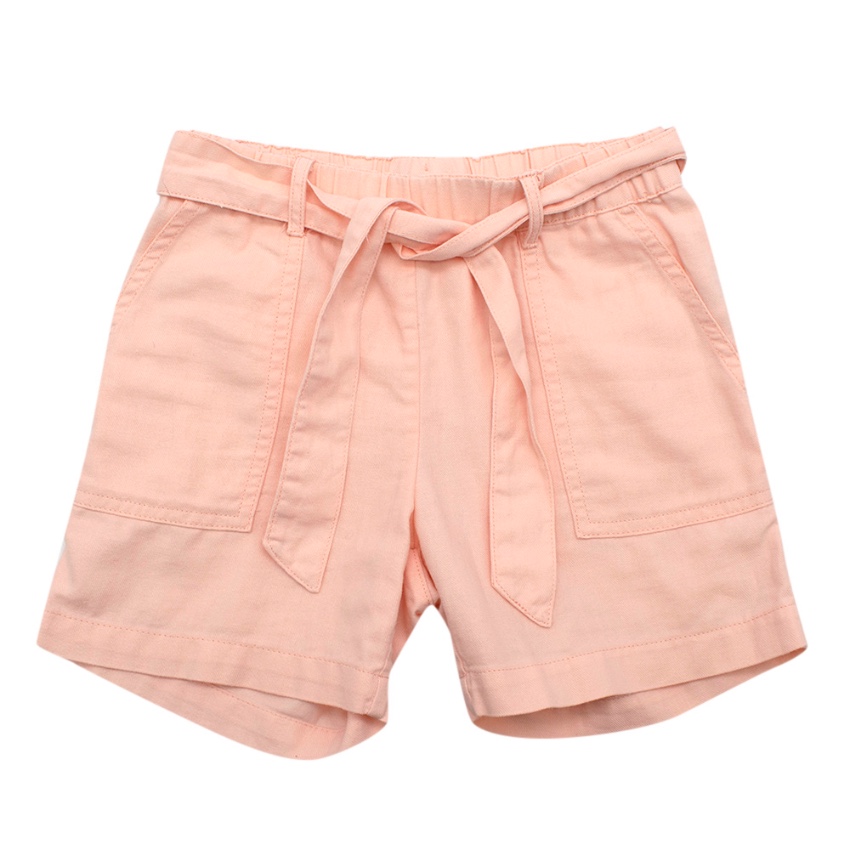 Boys Preowned Bonpoint Pink Shorts With Belt Size 6 Years cotton