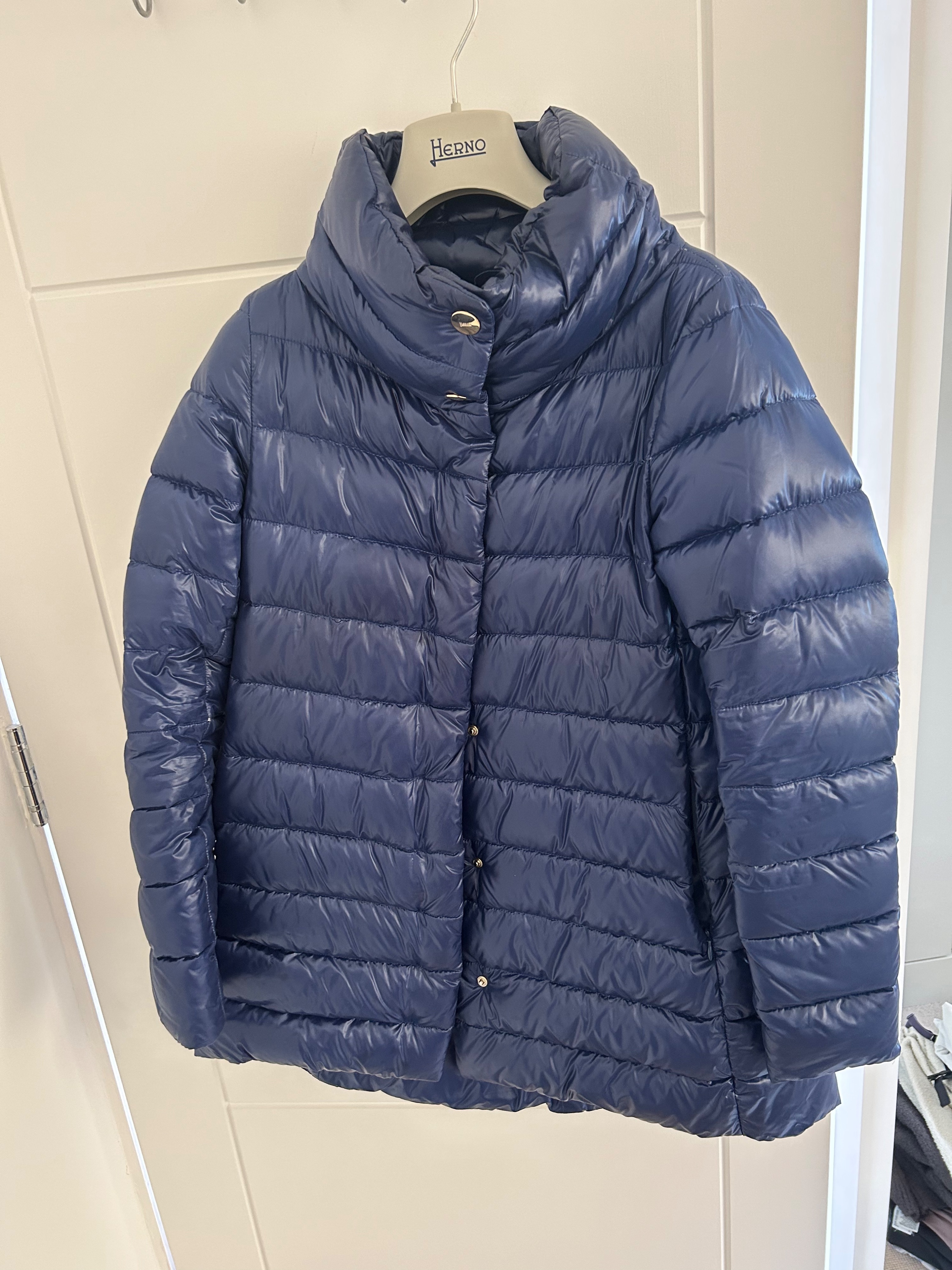 Herno Navy Blue Amelia Down Jacket Size XS