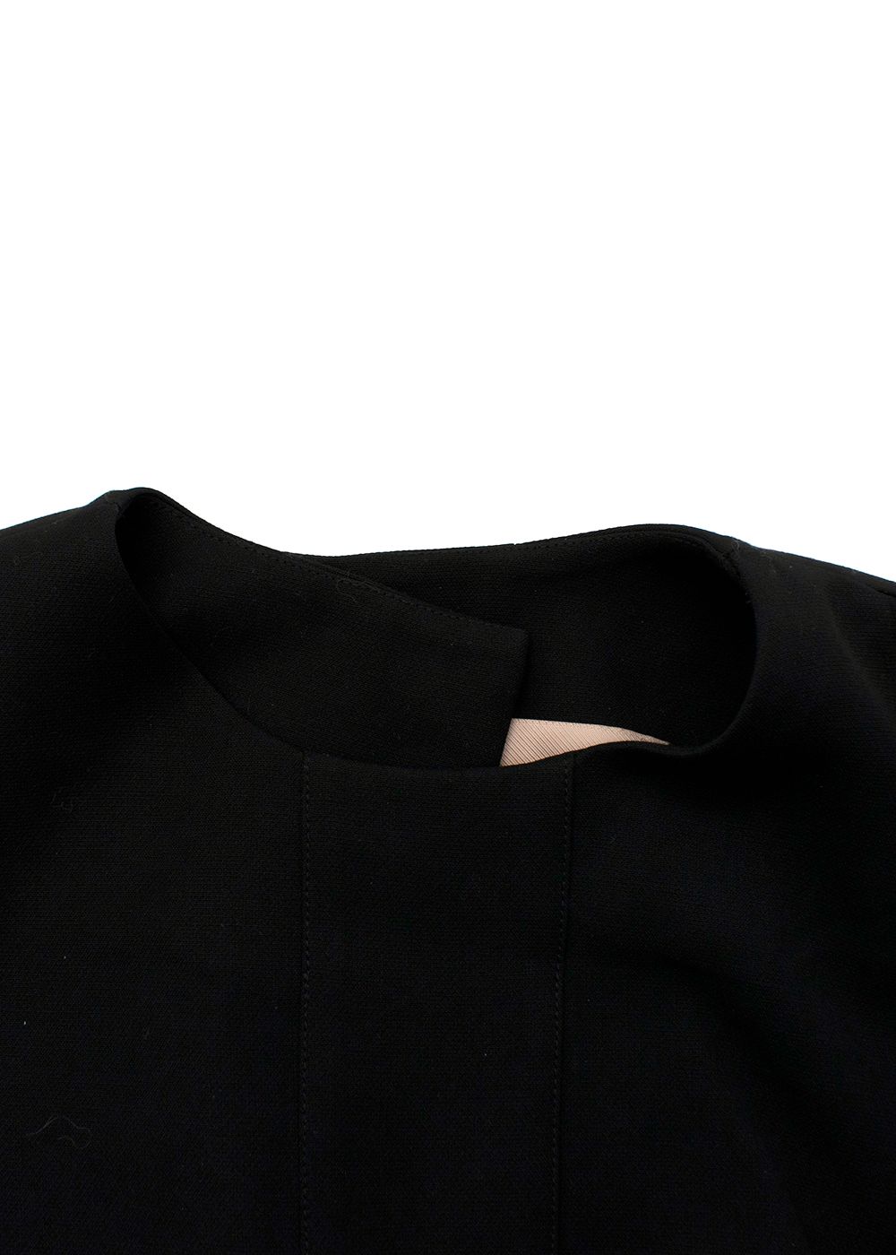 Preowned Materiel Tbilisi Black Utility Crop Top Size M silk