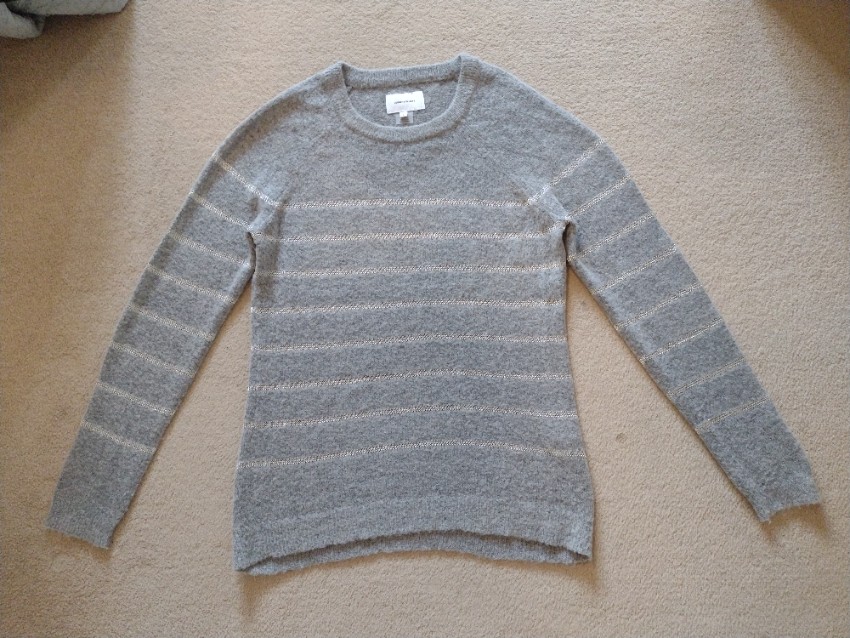 Preowned Current/Elliott Mohair Blend Victor Jumper Size S Grey acrylic/rayon/nylon