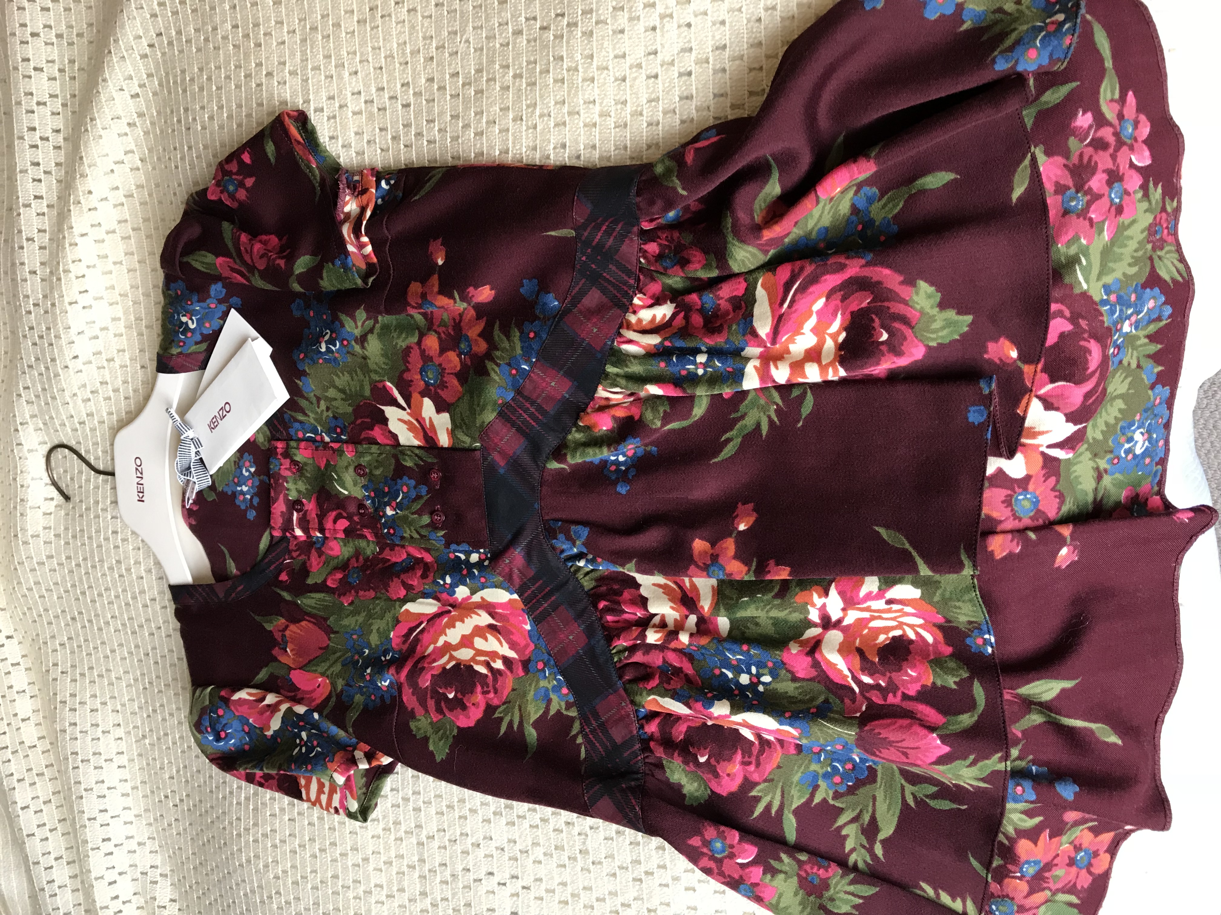 Kenzo by Antonio Marras Blouse Size M Floral / Patterned wool