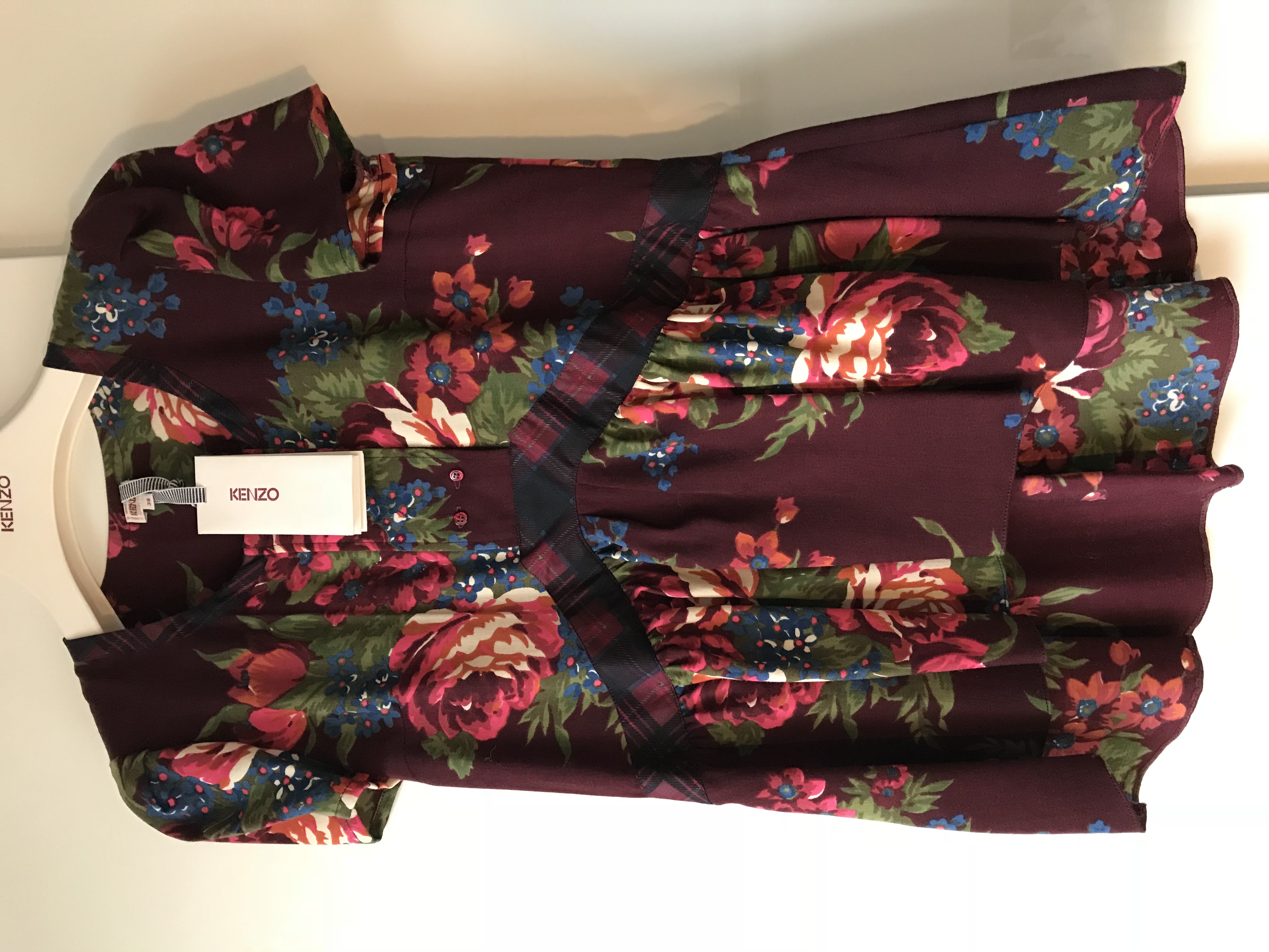 Kenzo by Antonio Marras Blouse Size M Floral / Patterned wool