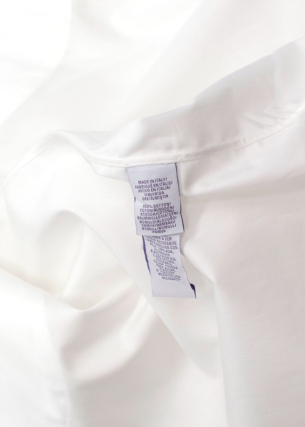 Men's Ralph Lauren Purple Label White Cotton Dress Shirt Size 15