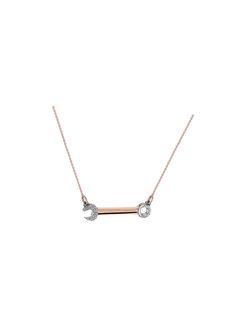 Hornig  Hill Rose Gold Crank It Up Necklace Rose Gold and silver