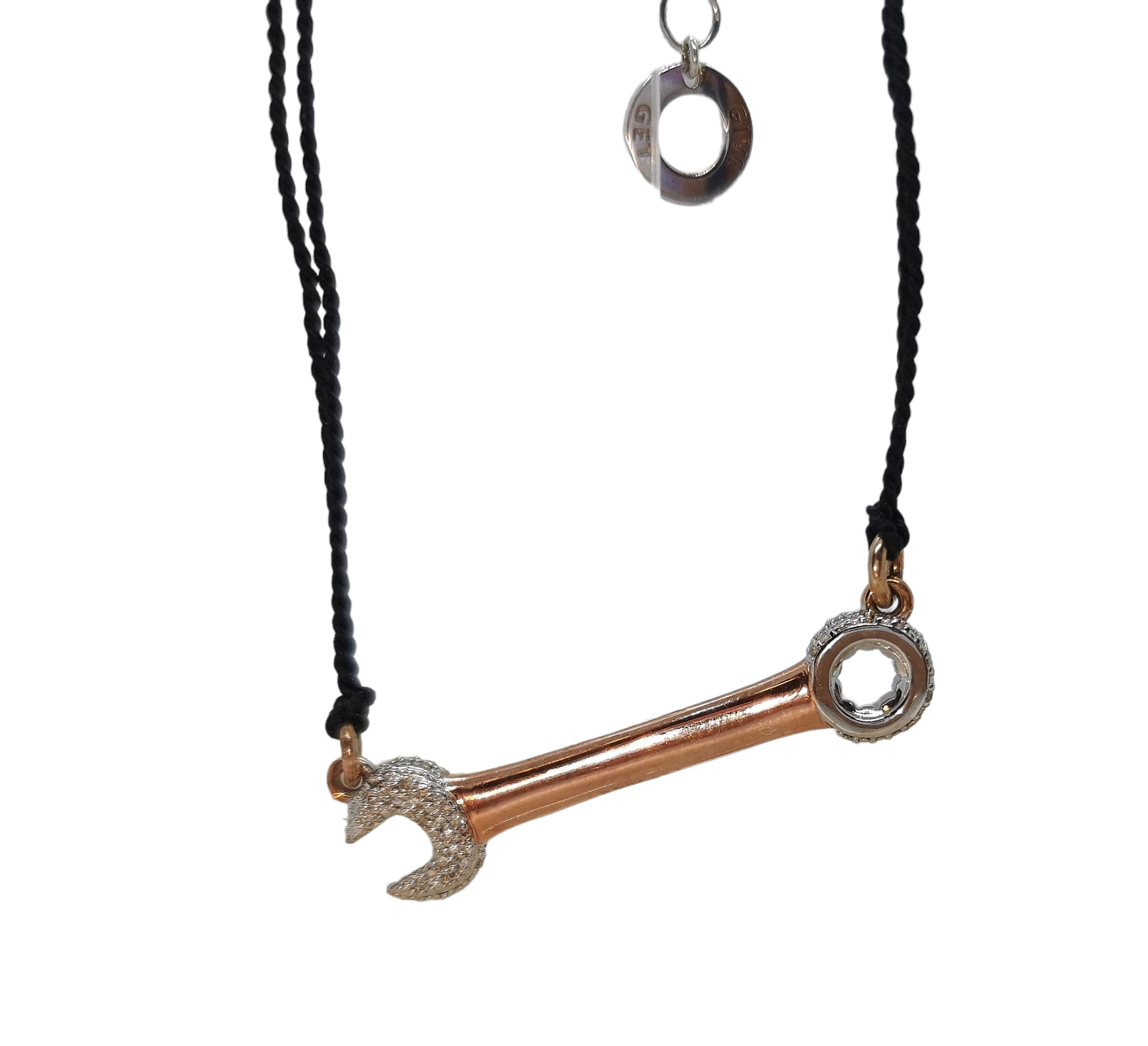 Hornig  Hill Rose Gold Crank It Up Necklace Rose Gold and silver