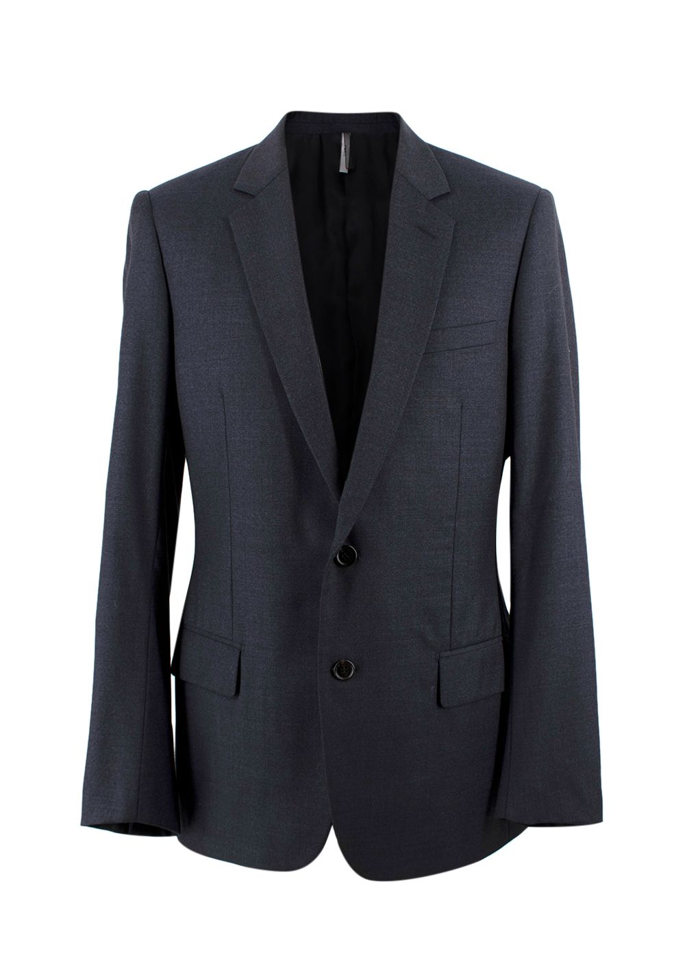 Men's Dior Homme Blue Fine Wool Single Breasted Blazer Size M navy