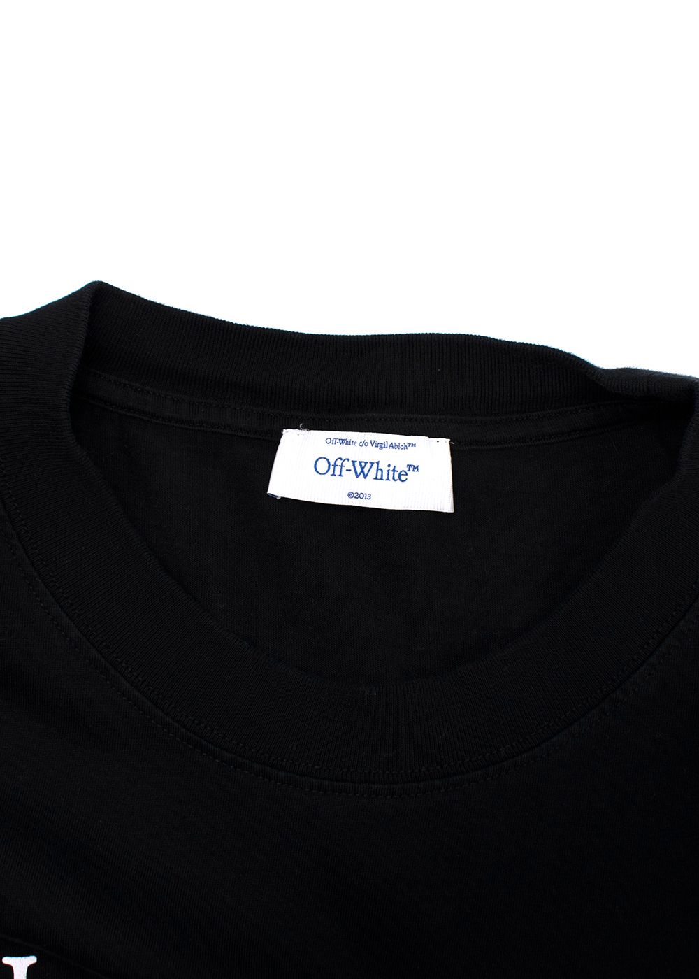 Preowned Off-White "I Need Space" T-shirt Size S Black cotton