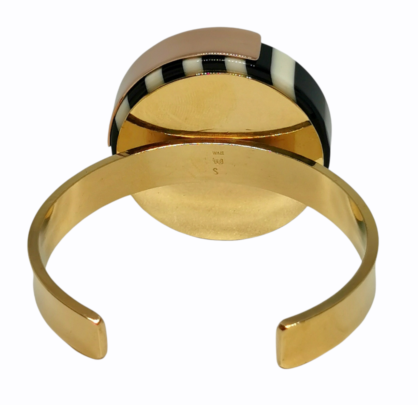 Wouter  Hendrix Rose Gold Tone Disc Bracelet Yellow metal